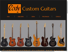 Tablet Screenshot of codyguitars.com